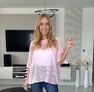 Gami pulóver babarózsaszín – Női kötött pulóver – Innova Fashion